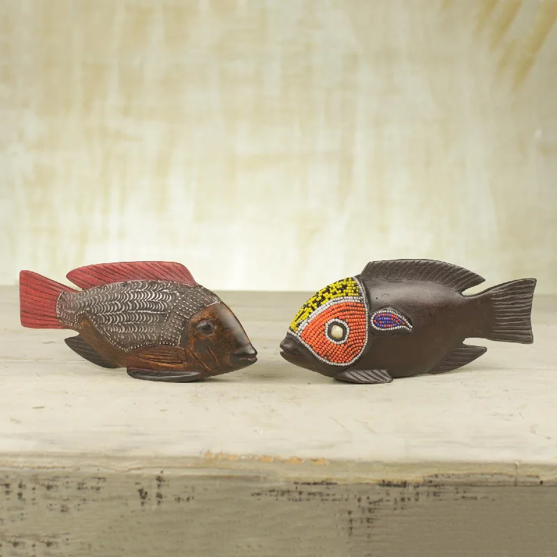 - Durable nylon dog leash wholesaleAfrican Tilapia Fish Beaded Wood Sculptures (Pair)