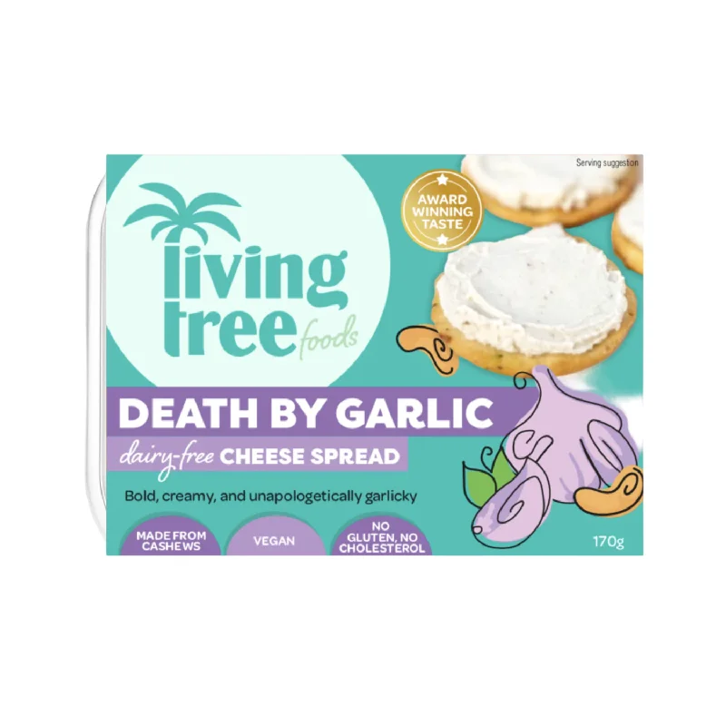 - Dog disposable foam shower gelLiving Tree Foods Death By Garlic Cream Cheese - 170g