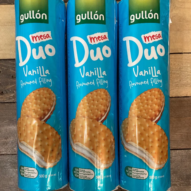 - Pet tear stain cleaning wipes3x Gullon Mega Duo Vanilla Biscuits (3x500g)