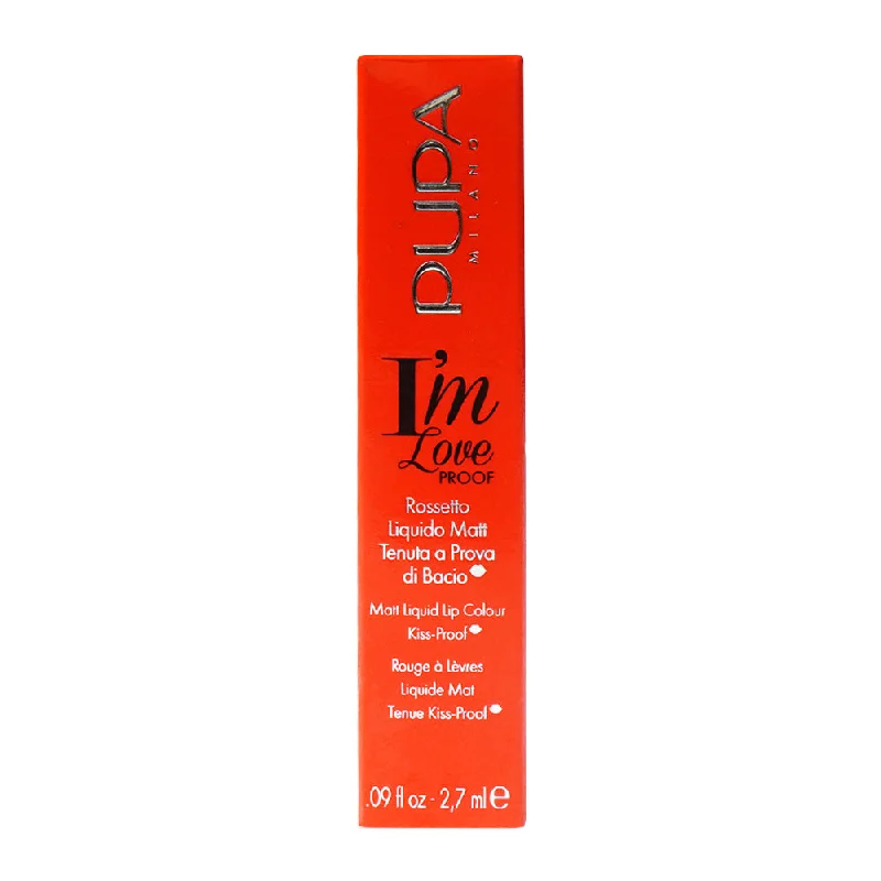 - Pet tear stain cleaning wipesPUPA IM LOVEPROOF LIQUID LIP KISS PROOF - FIRE RED 010