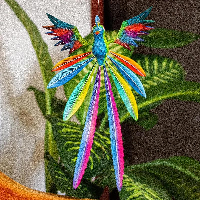 - Pet monitor with cameraPsychedelic Quetzal Handmade Quetzal Wood Alebrije Sculpture