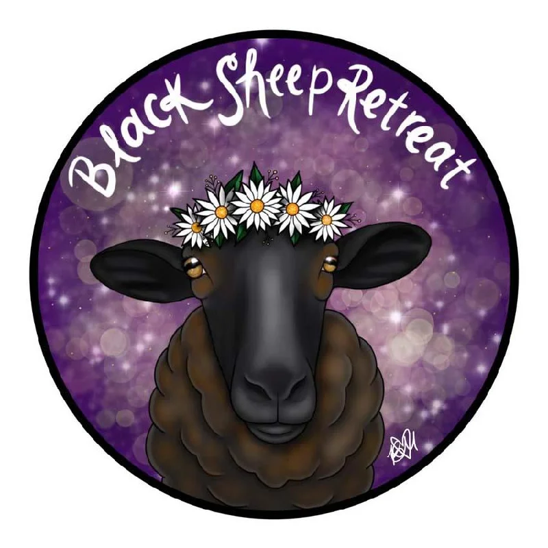 - Pet vitamin complex nutrition tabletsHarmLessBeings 'Black Sheep Retreat' Sticker