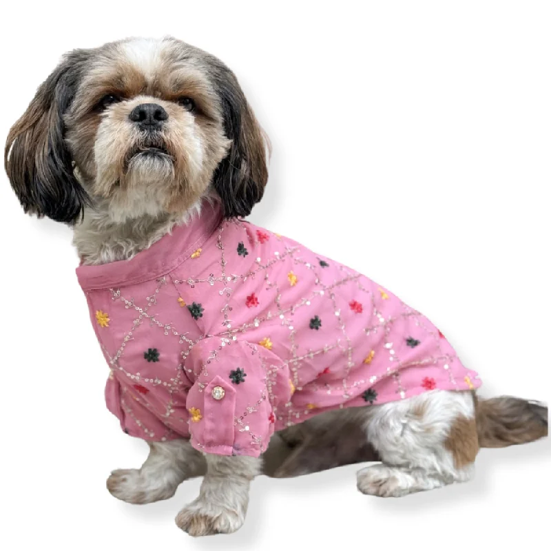 - Winter warm clothes for short-haired dogsPawgypets Festive Shirt for Dogs and Cats (Pink) - Winter warm clothes for short-haired dogsPawgypets Festive Shirt for Dogs and Cats (Pink)