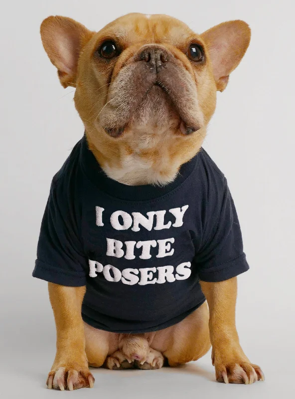 Pet winter warm clothesI Only Bite Posers Dog Tee