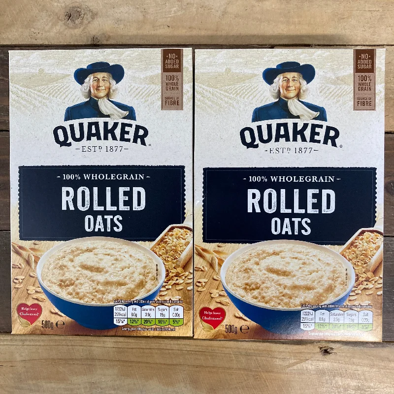 Pet Products2x Quaker Rolled Oats Porridge (2x500g)