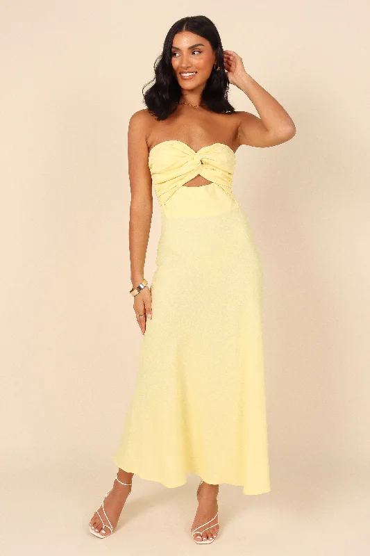 ---Rosetta Dress - Lemon