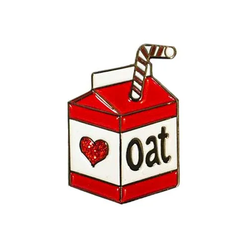 - Custom pet birthday cakeVegan Power Co Red Oat Milk Enamel Pin