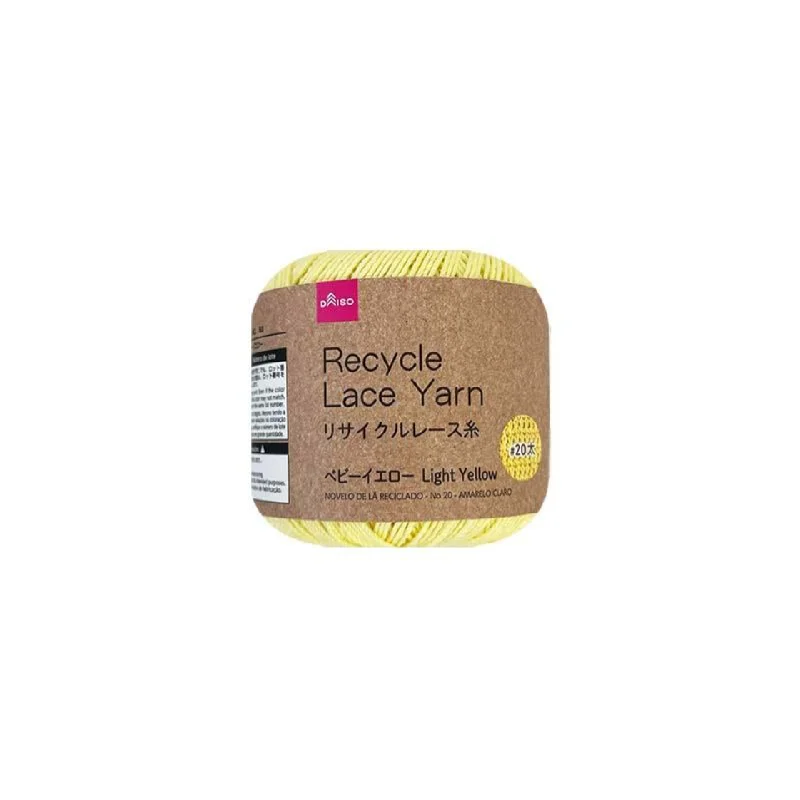 - Degradable pet feces bagRecycle Lace Yarn No. 20 Thick Light Yellow