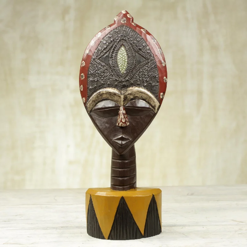 - Pregnant cat delivery room warming boxBiakoye Mask Ghanaian Sese Wood Mask Sculpture with Aluminum Plating