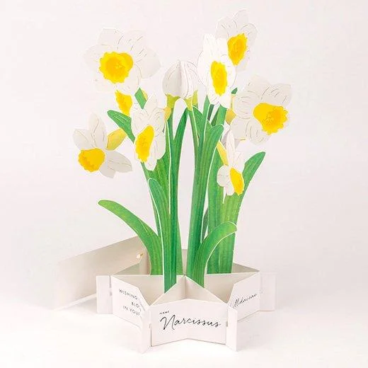 - Custom pet birthday cake3D Glooming Message Card Daffodil