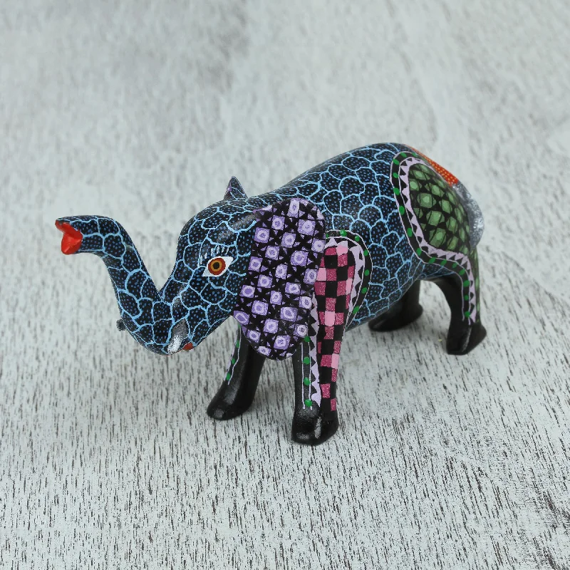 - Foldable and portable cat bagExquisite Elephant Handcrafted Copal Wood Alebrije Elephant Figurine - Foldable and portable cat bagExquisite Elephant Handcrafted Copal Wood Alebrije Elephant Figurine