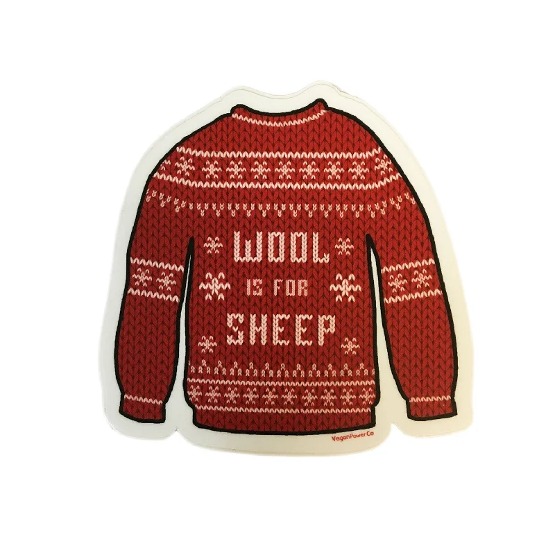 ---Vegan Power Co 'Wool is for Sheep' Sticker