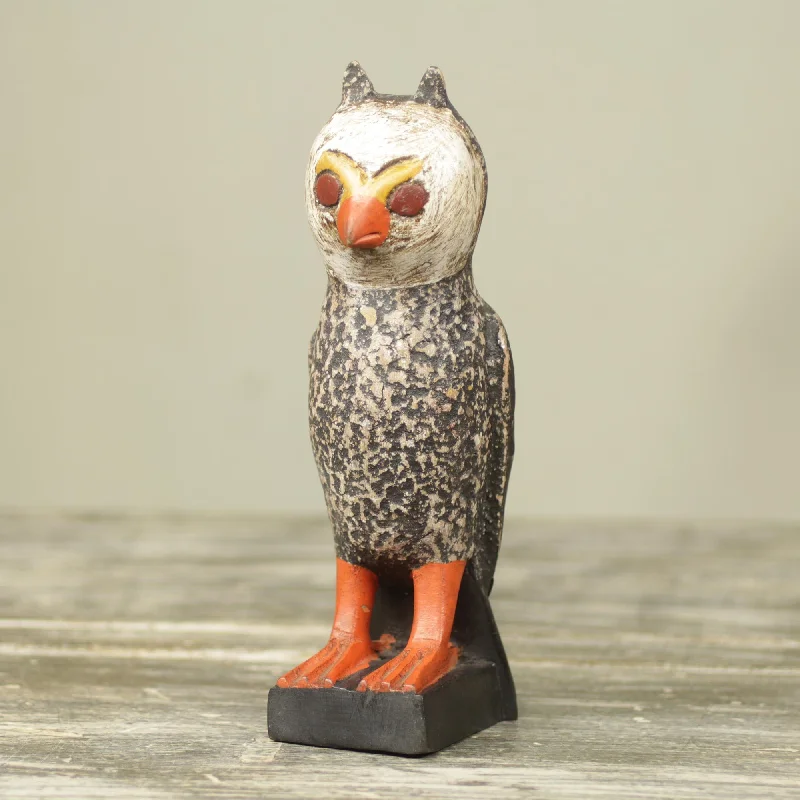  -Anti-scratch sofa protective coverOwl Messenger Handcrafted Rustic African Bird Theme Wood Sculpture