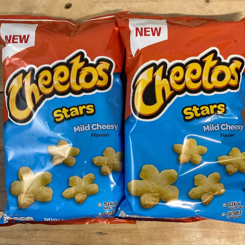 - Air box TSA certified check-in3x Cheetos Stars Mild Cheesy Flavour Sharing Bags (3x90g)