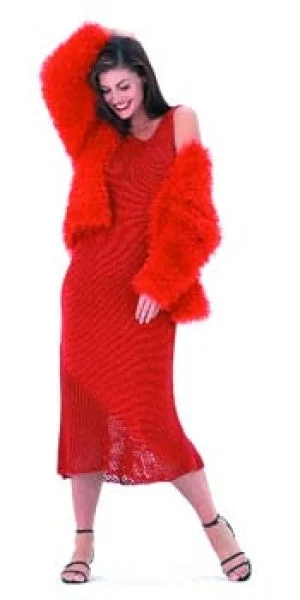 - ​​Christmas pet Christmas clothingClose Fitting Dress Pattern (Knit)