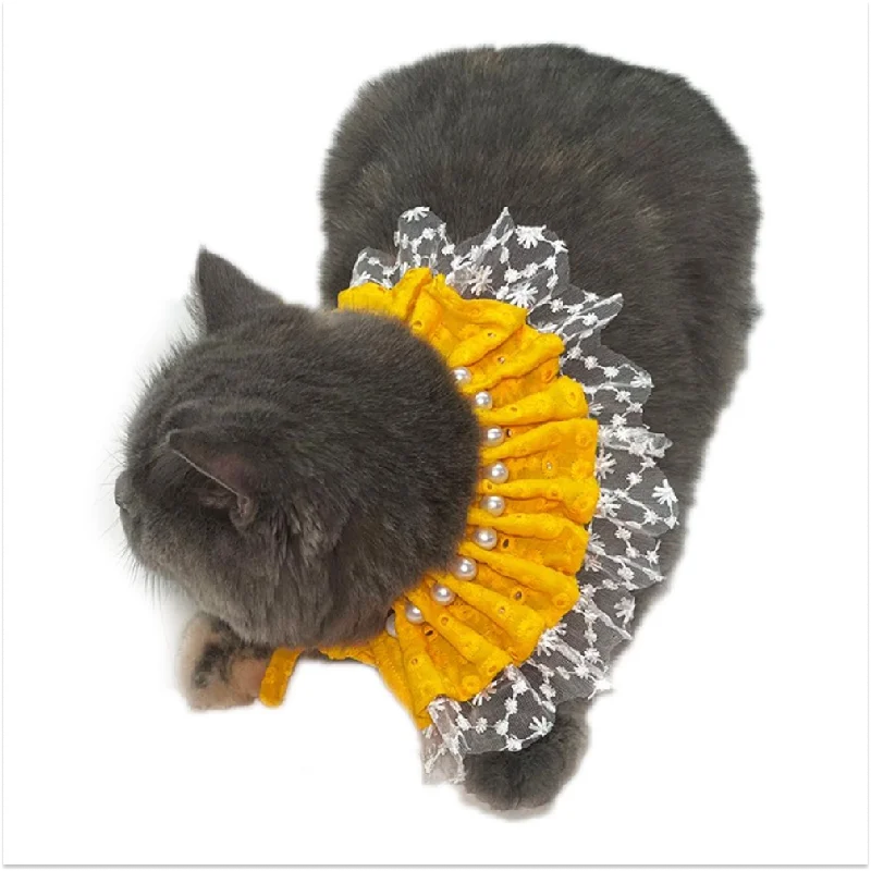  -Non-contact cat thermometerDogobow Pearl Neck Tutu for Dogs and Cats (Yellow) (Get a Bow Free)