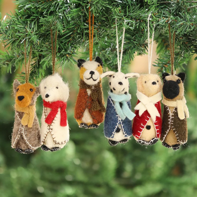 - Pet electric nail grinder silent modelFestive Pups Embroidered Wool Dog Ornaments from India (Set of 6) - Pet electric nail grinder silent modelFestive Pups Embroidered Wool Dog Ornaments from India (Set of 6)