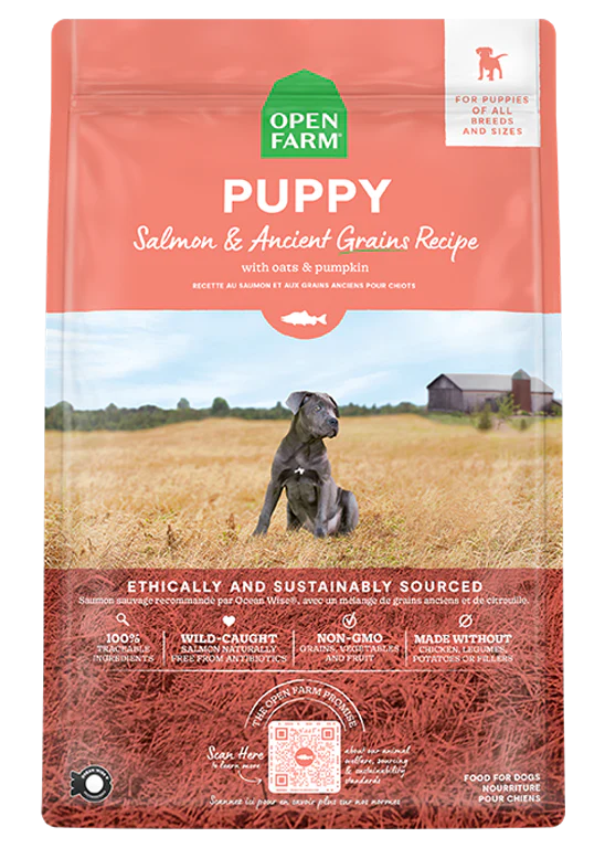 - Food for picky dogsOpen Farm - Salmon and Ancient Grains Puppy Dry Dog Food