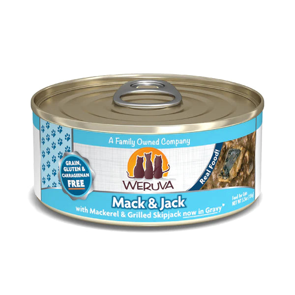    - Hairball control cat food  Weruva Cat Mack and Jack