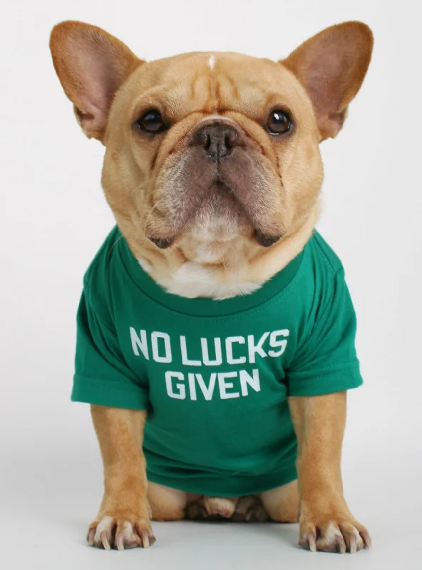 XX brand pet fashionNo Lucks Given Dog Tee