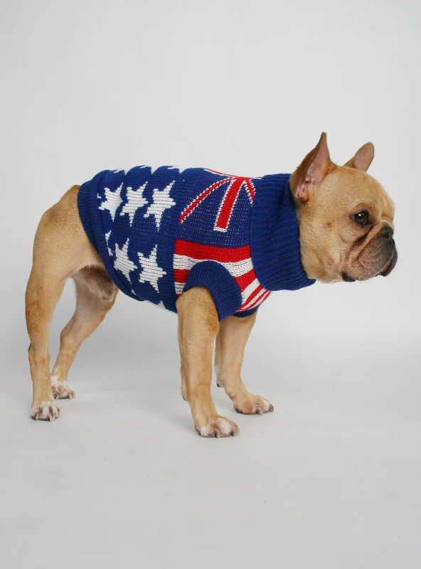 XX brand pet fashionThe Union Jack Dog Sweater