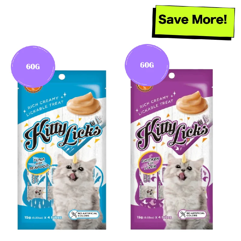 - Pet diabetes prescription foodKitty Licks Chicken Liver and Tuna Seafood Cat Treats Combo