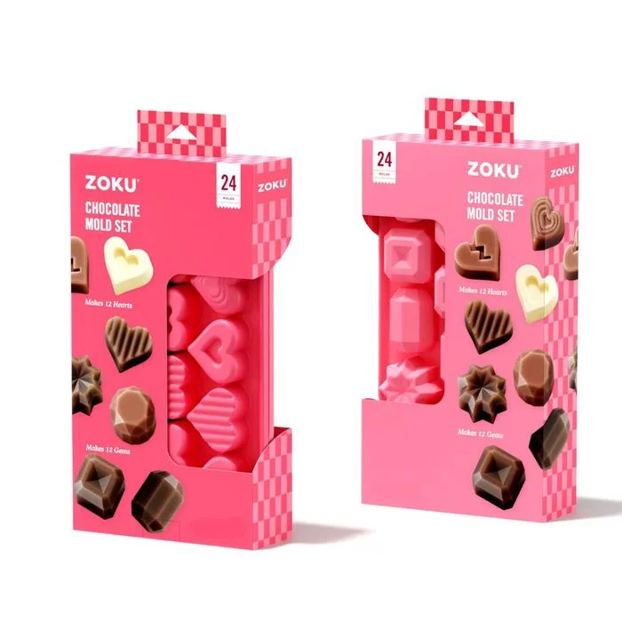 - Car dog seat beltZoku Chocolate Mold Set of 2 | Heart & Gems