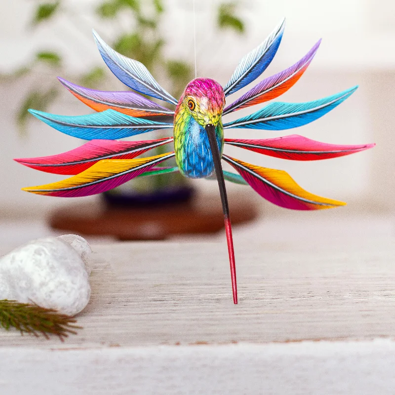 - Climbing pet constant temperature heating padRainbow Hummingbird Multicolored Wood Hummingbird Alebrije - Climbing pet constant temperature heating padRainbow Hummingbird Multicolored Wood Hummingbird Alebrije