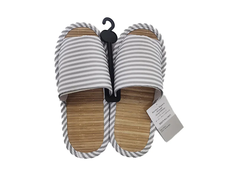 -Explosion-proof leash FOR LARGE dogsBamboo Slippers Striped Grey/White