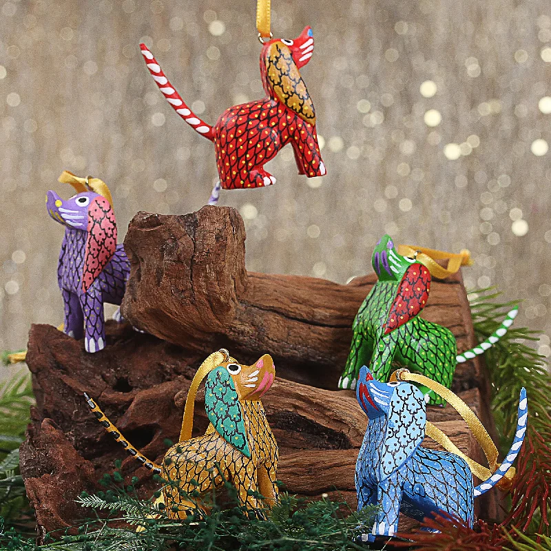 - Automatic induction pet water dispenserSweet Puppies Painted Wood Alebrije Dog Ornaments (Set of 5) from Mexico - Automatic induction pet water dispenserSweet Puppies Painted Wood Alebrije Dog Ornaments (Set of 5) from Mexico