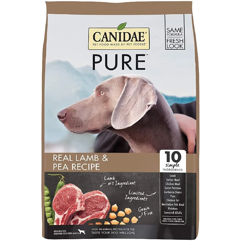 - High protein dog foodCanidae Pure Real Lamb Grain Free Premium Dry Dog Food 24 Lbs.