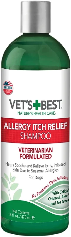 - Organic cotton dog bibsVet's Best Allergy Itch Relief Dog Shampoo 470ml
