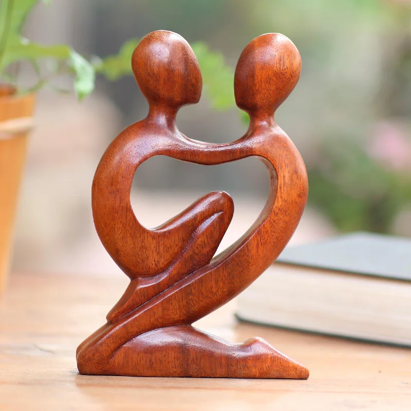  -Anti-scratch scratching board AND cat bed in oneTrue Love Original Romantic Wood Sculpture