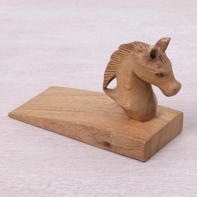 - Automatic temperature adjustment cat bedHandy Horse in Brown Hand Carved Suar Wood Horse Door Stopper in Brown from Bali - Automatic temperature adjustment cat bedHandy Horse in Brown Hand Carved Suar Wood Horse Door Stopper in Brown from Bali