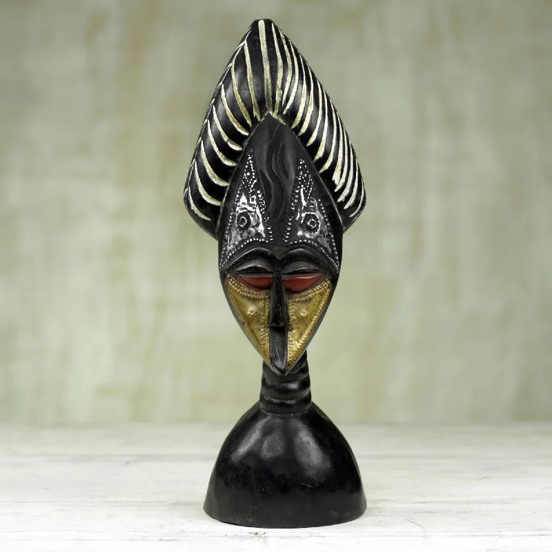 - Pet water dispenser UV sterilization versionYaa Asantewaa Hand Carved Sese Wood Mask Sculpture from Ghana
