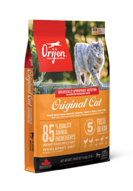    - High-fiber cat food  Orijen Cat Original