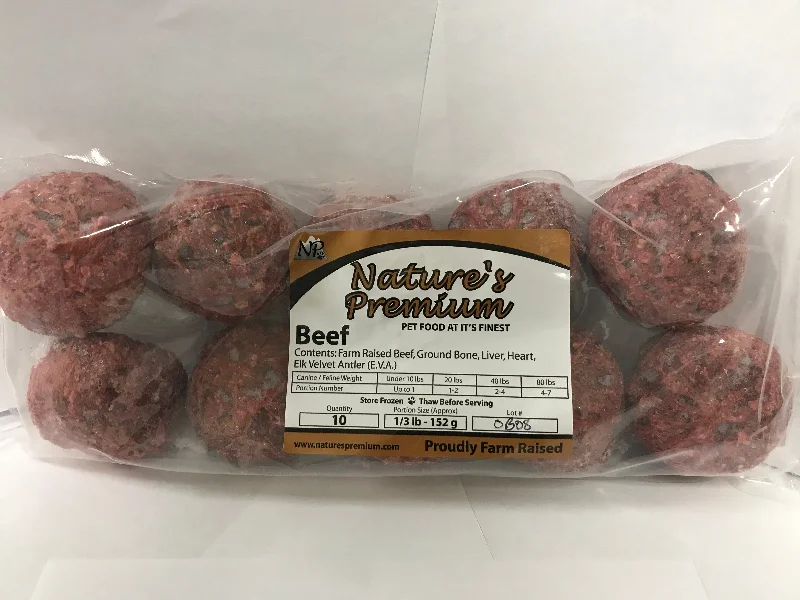    - High-protein cat food  Nature's Premium Beef Muffins