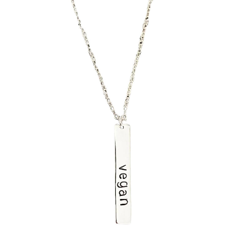 - Pregnant cat delivery room warming boxSalt & Sparkle 'Vegan' Sterling Silver Bar Necklace - Pregnant cat delivery room warming boxSalt & Sparkle 'Vegan' Sterling Silver Bar Necklace