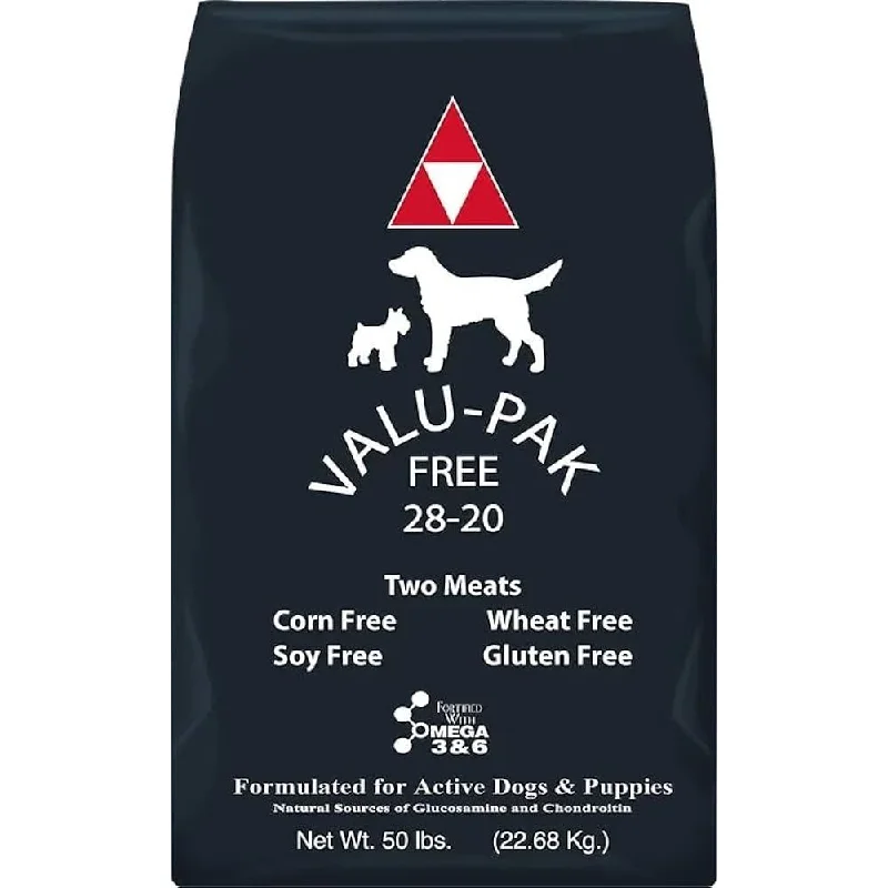 - Gastrointestinal conditioning dog foodValu-Pak Free 28-20 Dry Dog Food 50 lbs.