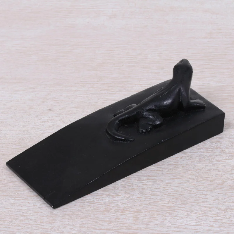 - Pet fence foldable indoorHandy Gecko in Black Hand Carved Suar Wood Lizard Door Stopper in Black from Bali - Pet fence foldable indoorHandy Gecko in Black Hand Carved Suar Wood Lizard Door Stopper in Black from Bali