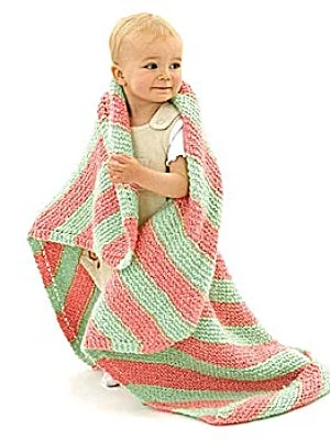 - Foldable and portable cat bagKnit Bright Stripes Baby Blanket Pattern (Knit)