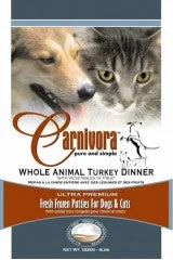    - Cat food nutritional analysis  Carnivora Turkey Dinner