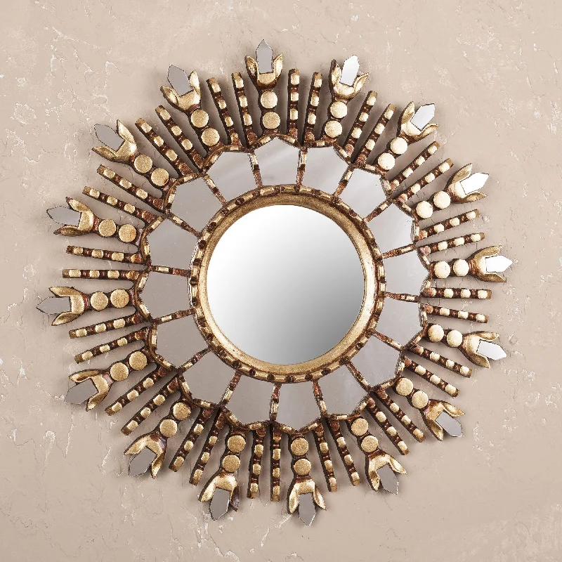 - Foldable and portable cat bagCuzco Radiance Round Sun-Like Wall Mirror Hand Crafted in Peru