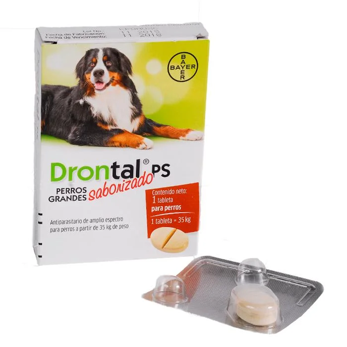 ---Drontal Ps > 35 Kg x 1 Tabletas