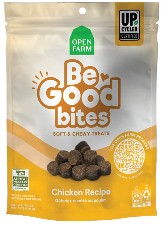 - Dog food discountsOpen Farm - Be Good Bites - Chicken Recipe Dog Treats