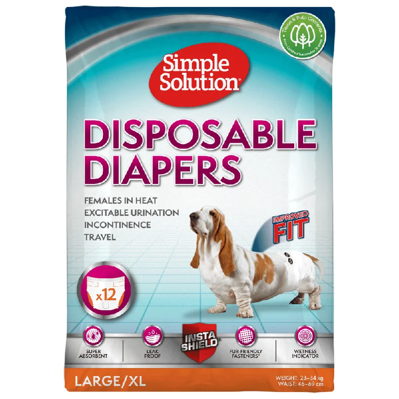 - Smart cat litter box with automatic cleaningSimple Solution Disposable Diaper for Female Dogs (46x57cm)