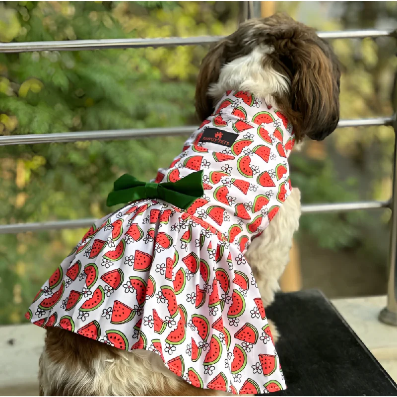 - Pet stroller can be taken on the planePawgypets Daisy Melon Dress for Dogs (Pink)