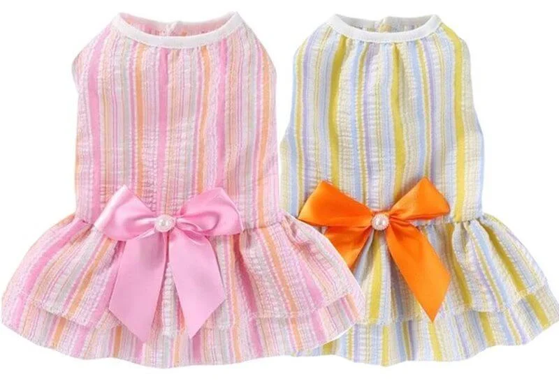 - Remote interactive pet feederKUTKUT 2Pcs Dog Dress for Small Puppy Kitten Girls, Puppy Pet Princess Bowknot Dress Cute Doggie Summer Outfits Clothes For Chiuhuahua, Yorkshire etc