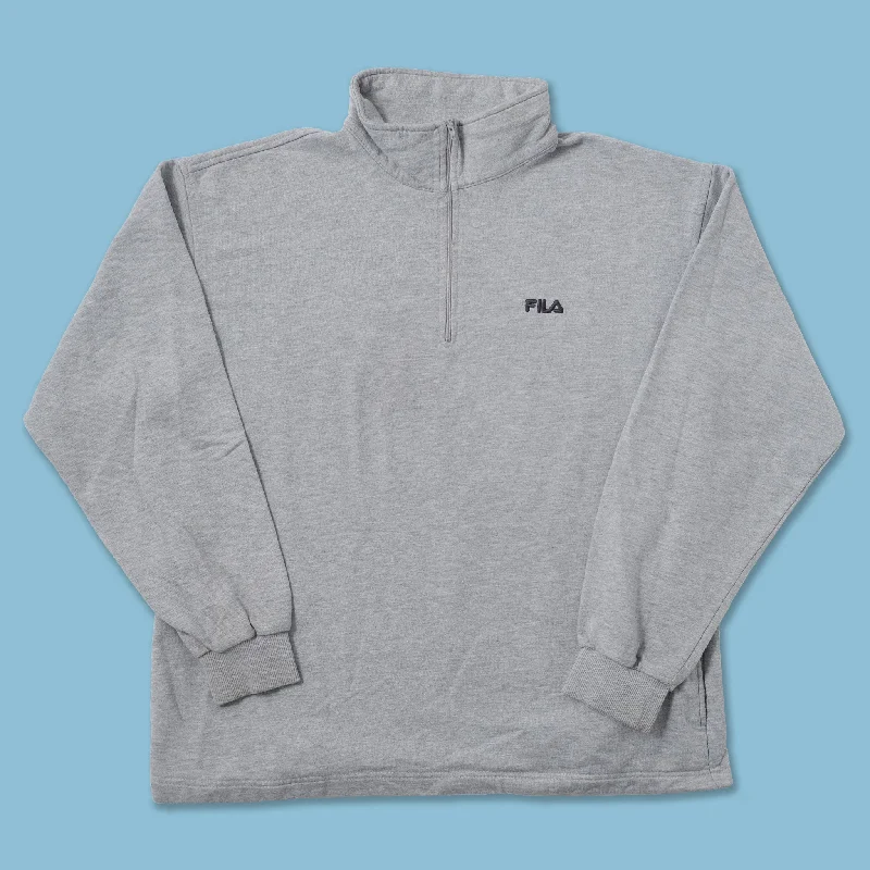- ​​Christmas pet Christmas clothingVintage Fila Q-Zip Sweater Large
