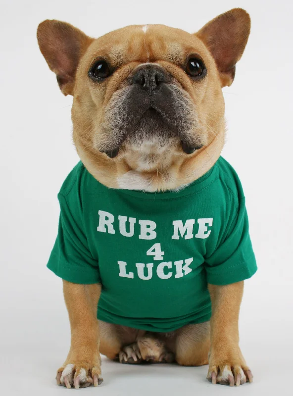Pet birthday party clothesRub Me 4 Luck Dog Tee